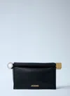 Jacquemus La Pochette Rond Carré Clutch In Black