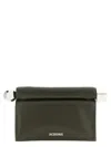 Jacquemus La Pochette Rond Carré Clutch Green In Green