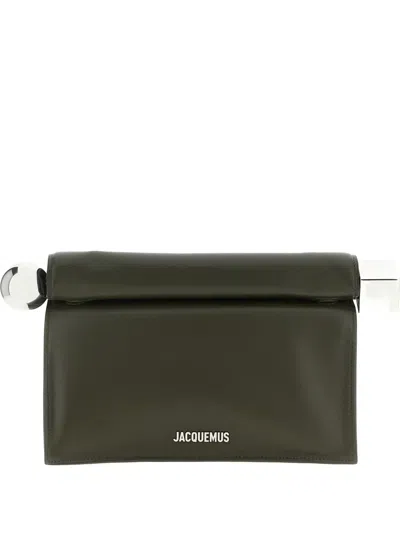JACQUEMUS LA POCHETTE ROND CARRÉ CLUTCH