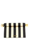 Jacquemus Striped Patchwork Raffia Fold-over Clutch In Multi