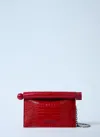 Jacquemus La Petite Pochette Rond C Clutch In Red