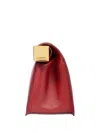 Jacquemus La Pochette Rond Carré Clutch In Red