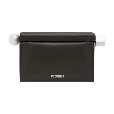Jacquemus La Pochette Rond Carré In Black