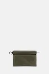 Jacquemus Womens Dark Khaki La Pochette Rond Carre Leather Clutch Bag In Gray