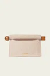 Jacquemus La Pochette Rond Carre In Light Greige