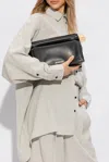 Jacquemus ‘la Pochette Rond Carre' Leather Clutch In Black