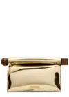 Jacquemus Beige La Pochette Rond Carr Clutch Bag In Gold