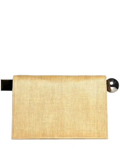 Jacquemus La Pochette Rond Carre In Natural