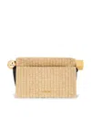 Jacquemus La Pochette Rond Carre In Natural & Black