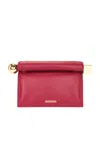 Jacquemus La Pochette Rond Carre In Red