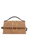 Jacquemus Shoulder Bag Top Handle Geometric Pattern In Brown