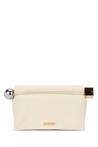 Jacquemus La Pochette Rond Carre In White