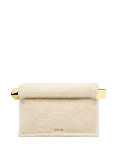 Jacquemus La Pochette Rond Clutch Bag In Neutrals