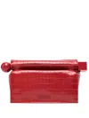 Jacquemus La Petite Pochette Rond C Clutch In Red