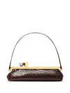Jacquemus Crocodile Texture Top Handle Clutch Bag