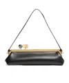 Jacquemus Rectangular Silhouette Clutch Bag With Top Handle In Black