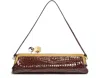 Jacquemus La Pochette Salon Patent Croc-embossed Shoulder Bag In Brown