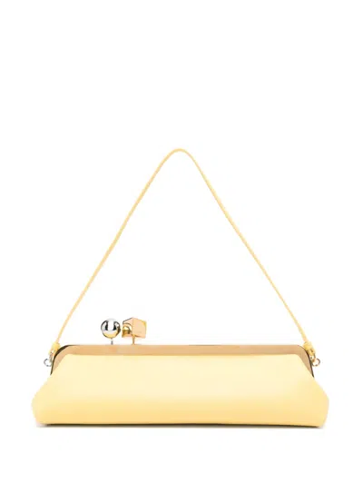 Jacquemus La Pochette Salon Clutch Bag In Light Yellow