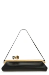 Jacquemus La Pochette Salon Leather Clutch In Black