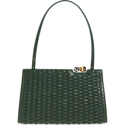 Jacquemus La Pochette Salon Leather Handbag In Green