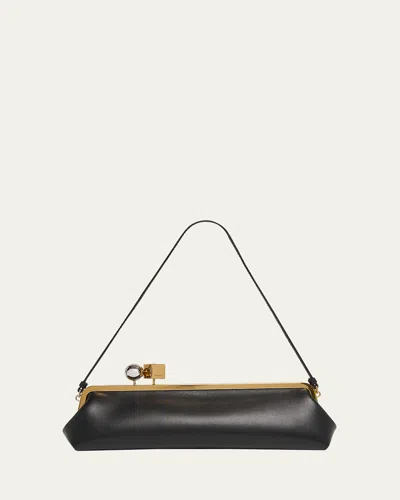 Jacquemus La Pochette Salon Leather Shoulder Bag