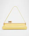 Jacquemus La Pochette Salon Leather Shoulder Bag In Light Yellow