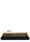 Jacquemus Womens Black La Pochette Salon Leather Clutch Bag In Black
