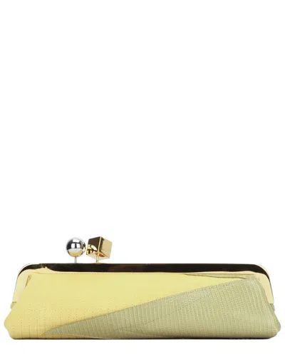 Jacquemus La Pochette Salon Mais Leather Shoulder Bag In Yellow
