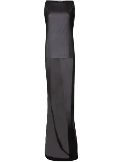 Jacquemus La Robe Ameno Maxi Dress In Black