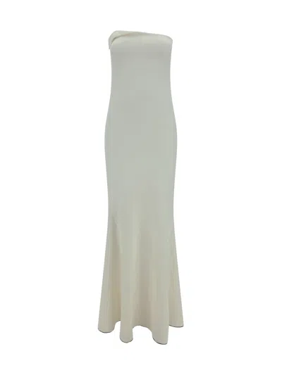 Jacquemus La Dressing Gown Aro Dress In White