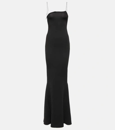 Jacquemus La Robe Aro Gown In Black