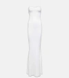 Jacquemus La Robe Aro Gown In White