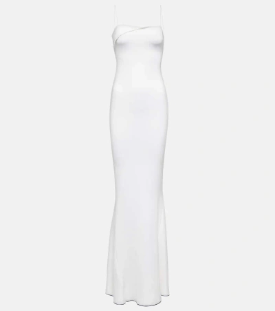 Jacquemus La Robe Aro Gown In White