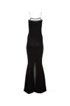 Jacquemus Black Les Sculptures 'la Robe Fino' Maxi Dress In Black