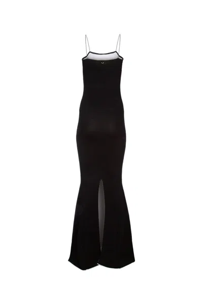 Jacquemus La Robe Aro Long Dress In Black