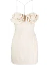 Jacquemus Woman Mini Dress Cream Size 8 Cotton In Neutrals