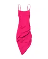 Jacquemus Saudade Stretch Viscose Dress In Red