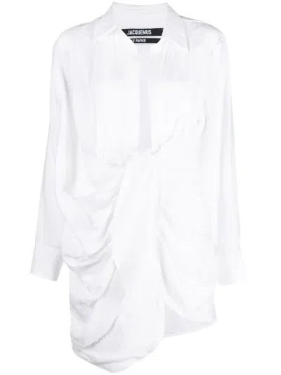 Jacquemus La Robe Bahia Mini Dress In White