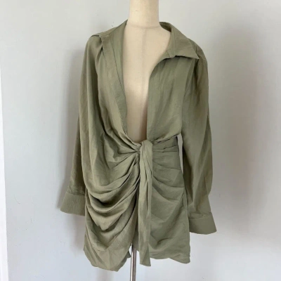 Pre-owned Jacquemus La Robe Bahia Green Dress