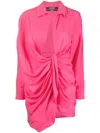 Jacquemus Pink Bahia Mini Dress In Pink