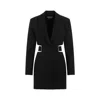 JACQUEMUS LA ROBE BARI BLACK WOOL MINI DRESS