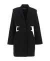Jacquemus 'la Robe Bari' Black Single-breasted Jacket With Cut-out In Black