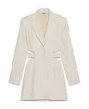 Jacquemus Bari Cutout Woven Mini Dress In White