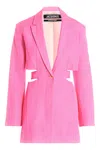 Jacquemus Le Raphia Cut Out Bari Blazer Dress