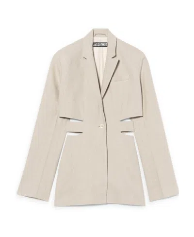 JACQUEMUS JACQUEMUS CUT-OUT BLAZER MINI DRESS