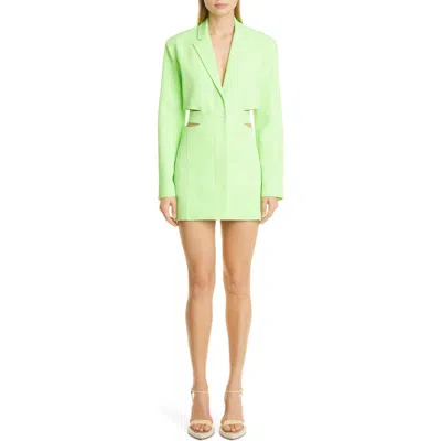 JACQUEMUS JACQUEMUS LA ROBE BARI LONG SLEEVE CUTOUT BLAZER MINIDRESS