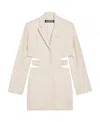 Jacquemus Bari Cutout Woven Mini Dress In White