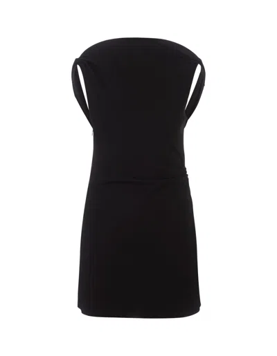 Jacquemus La Robe Bordo Sleeveless Mini Dress In Black