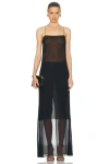 Jacquemus Black Les Sculptures 'la Robe Brezza' Maxi Dress In Black