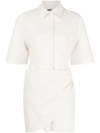 Jacquemus La Robe Camisa In White